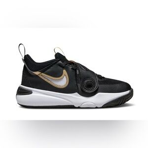 Nike Kids TEAM HUSTLE D11 PS 'BLACK METALLIC GOLD'